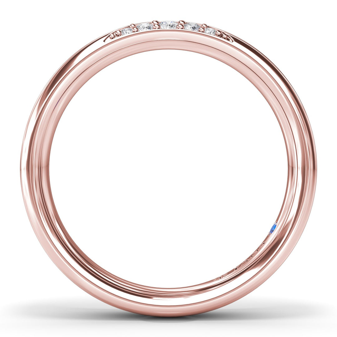 Modern Wide Diamond Band