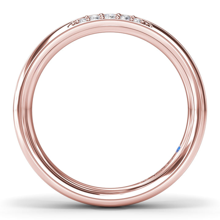 Modern Wide Diamond Band
