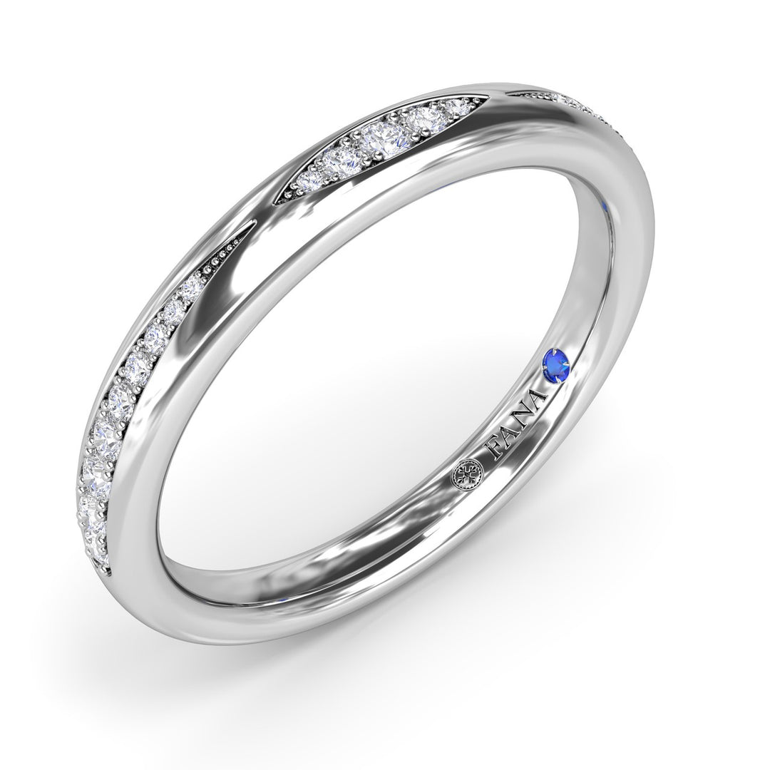 Modern Beaded Diamond Band