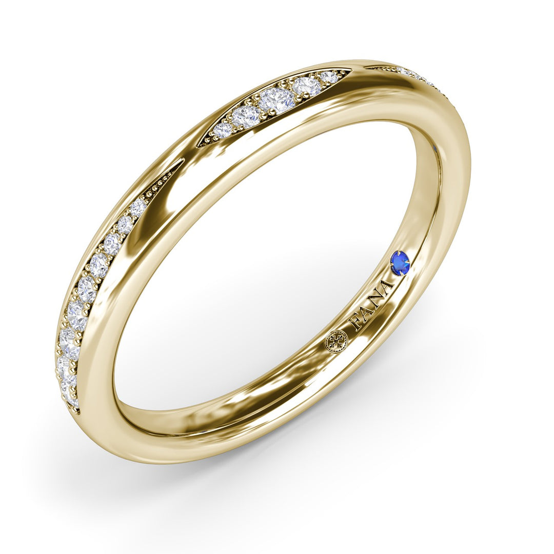 Modern Beaded Diamond Band