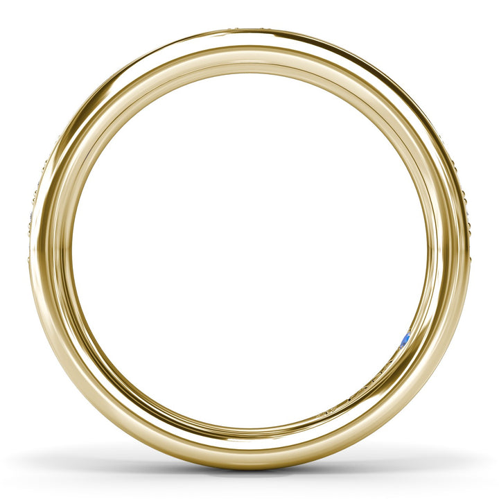Modern Beaded Diamond Band