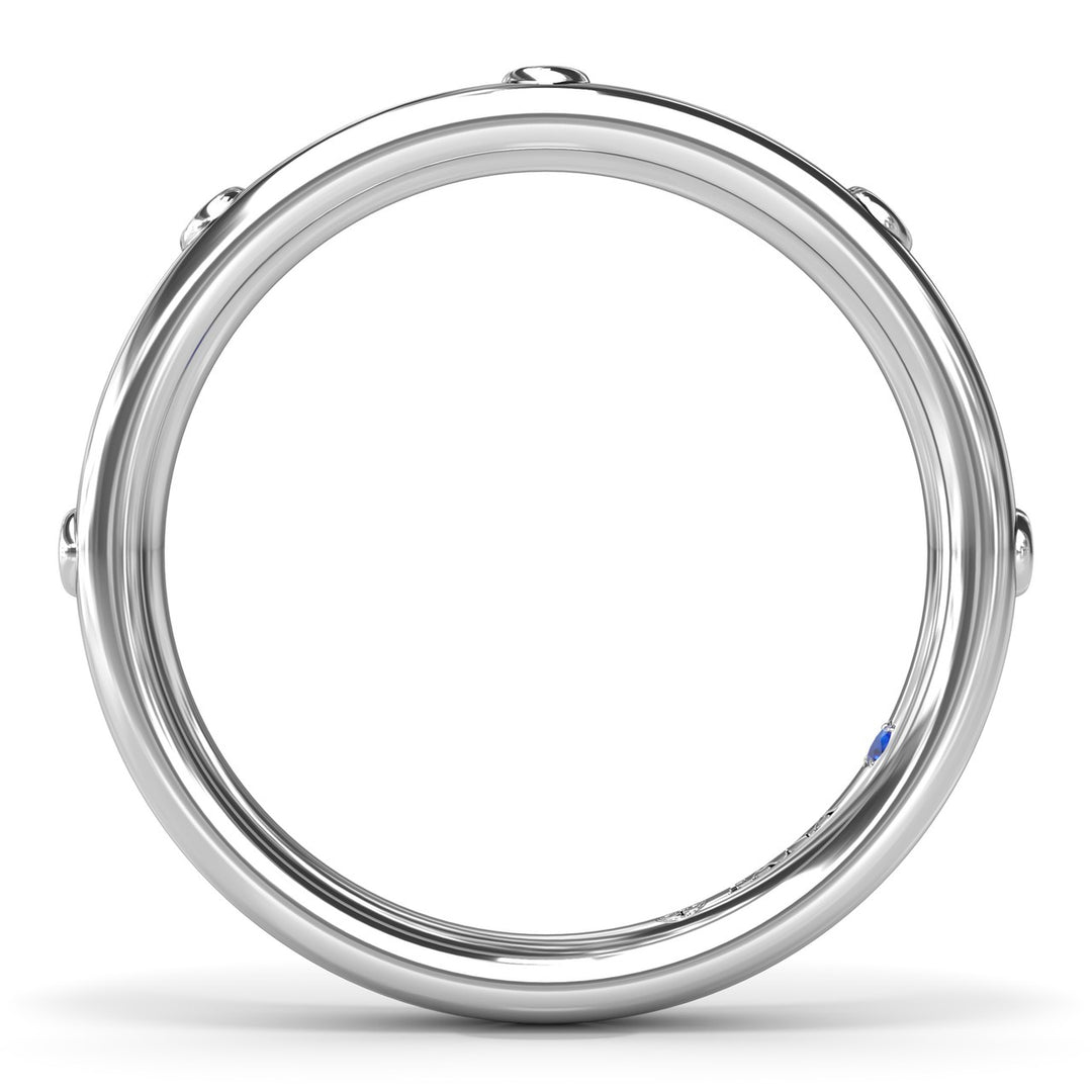 Bezel Set Round Diamond Band