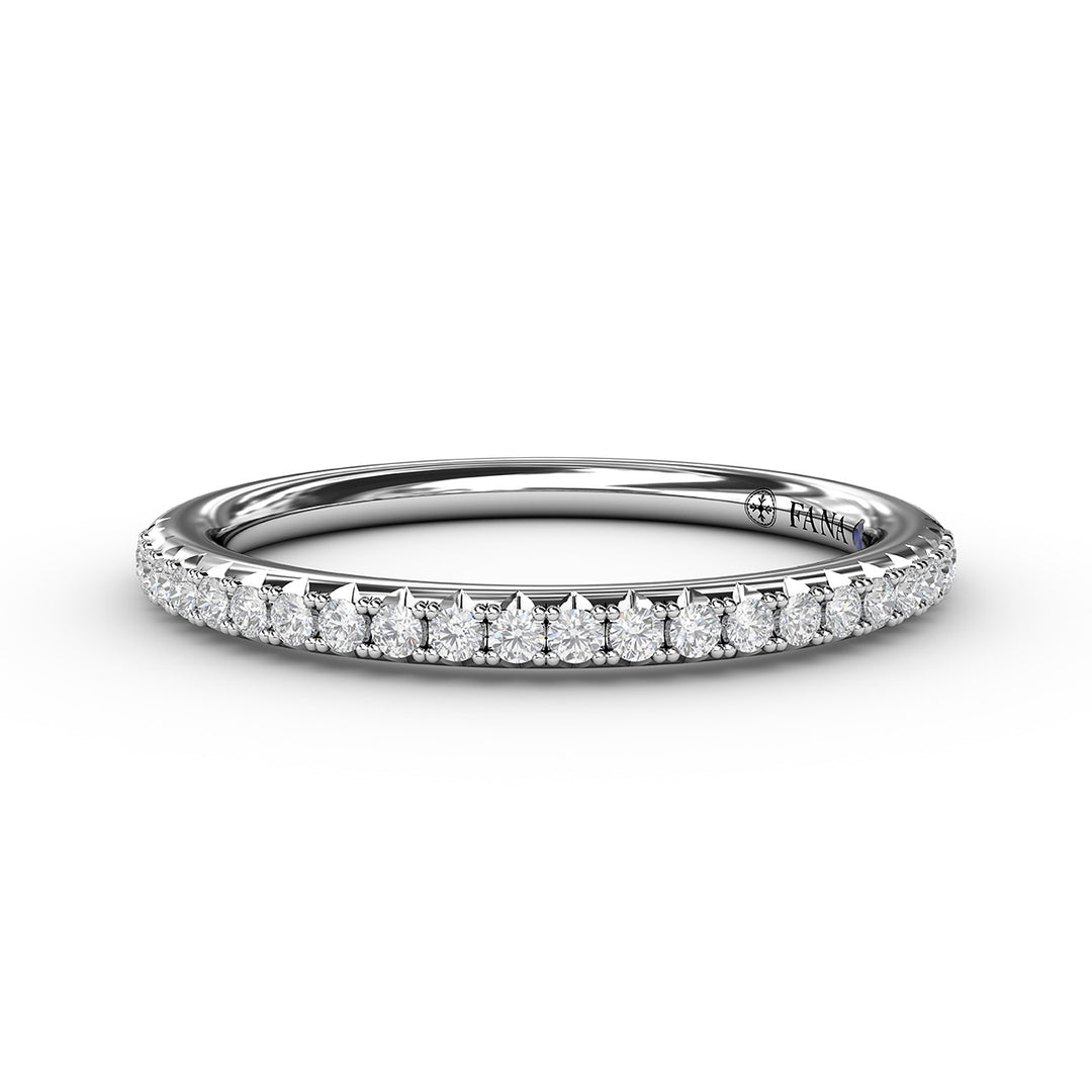 Split Prong Diamond Anniversary Band