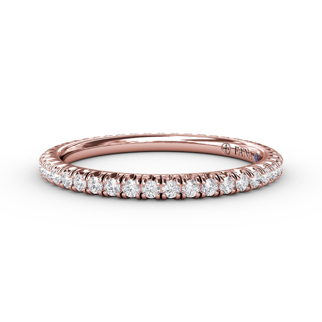 Delicate Modern Pave Anniversary Band