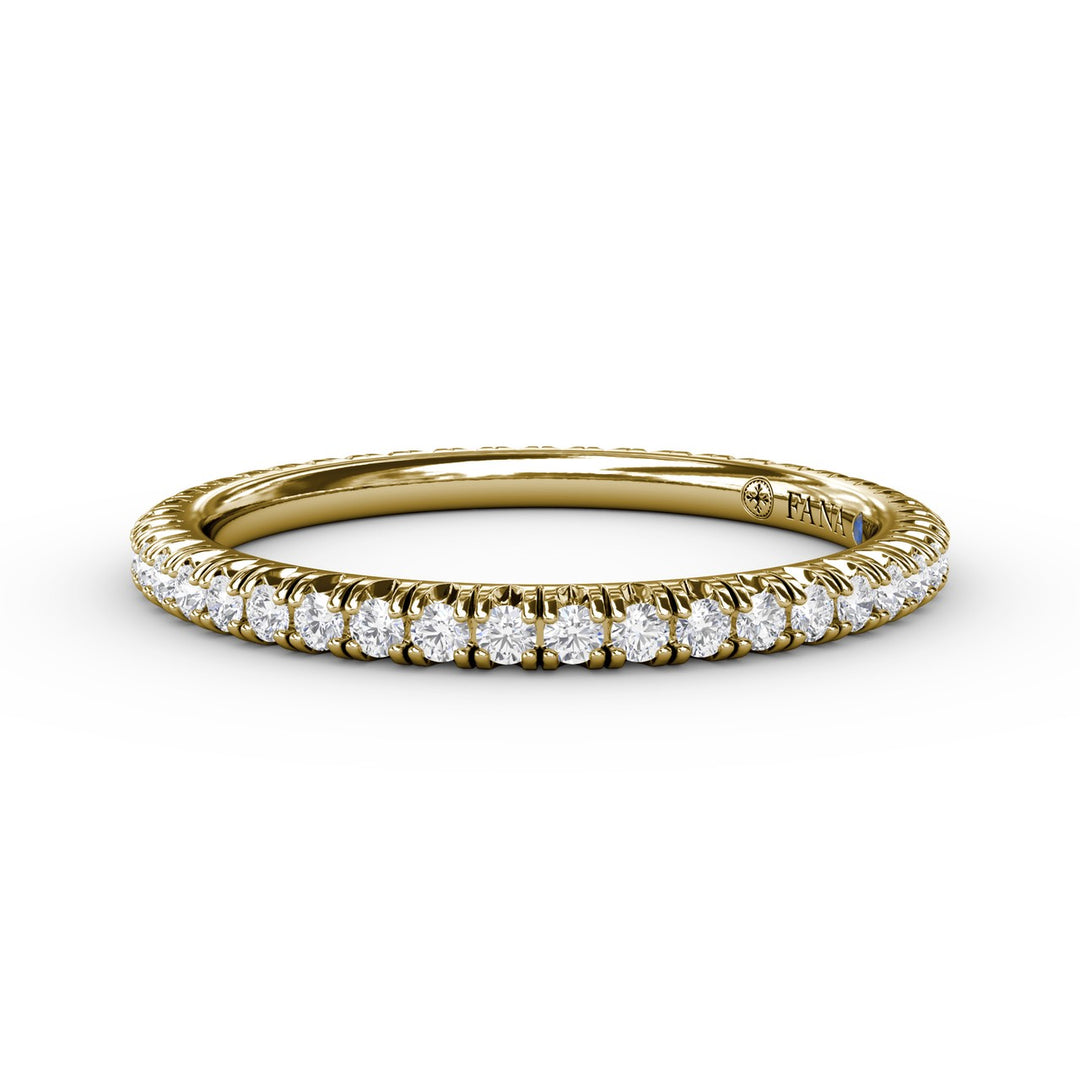 Delicate Modern Pave Anniversary Band