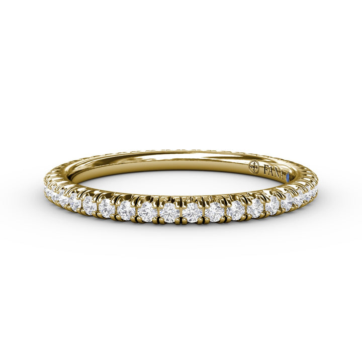 Delicate Modern Pave Anniversary Band