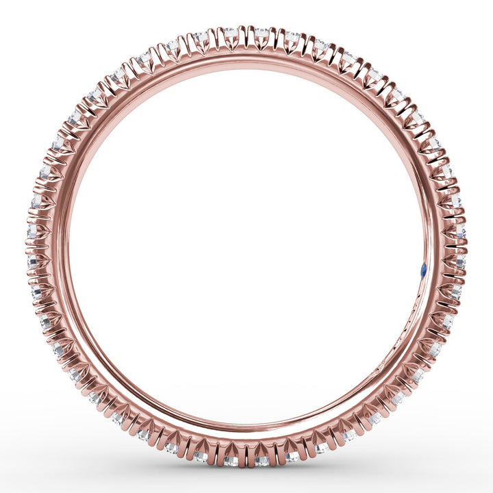 Delicate Modern Pave Anniversary Band