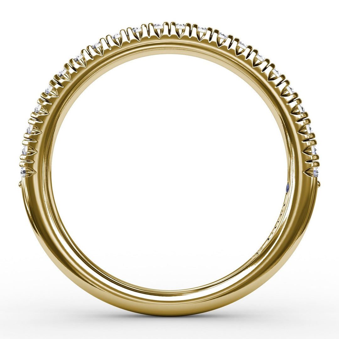 Delicate Modern Pave Anniversary Band