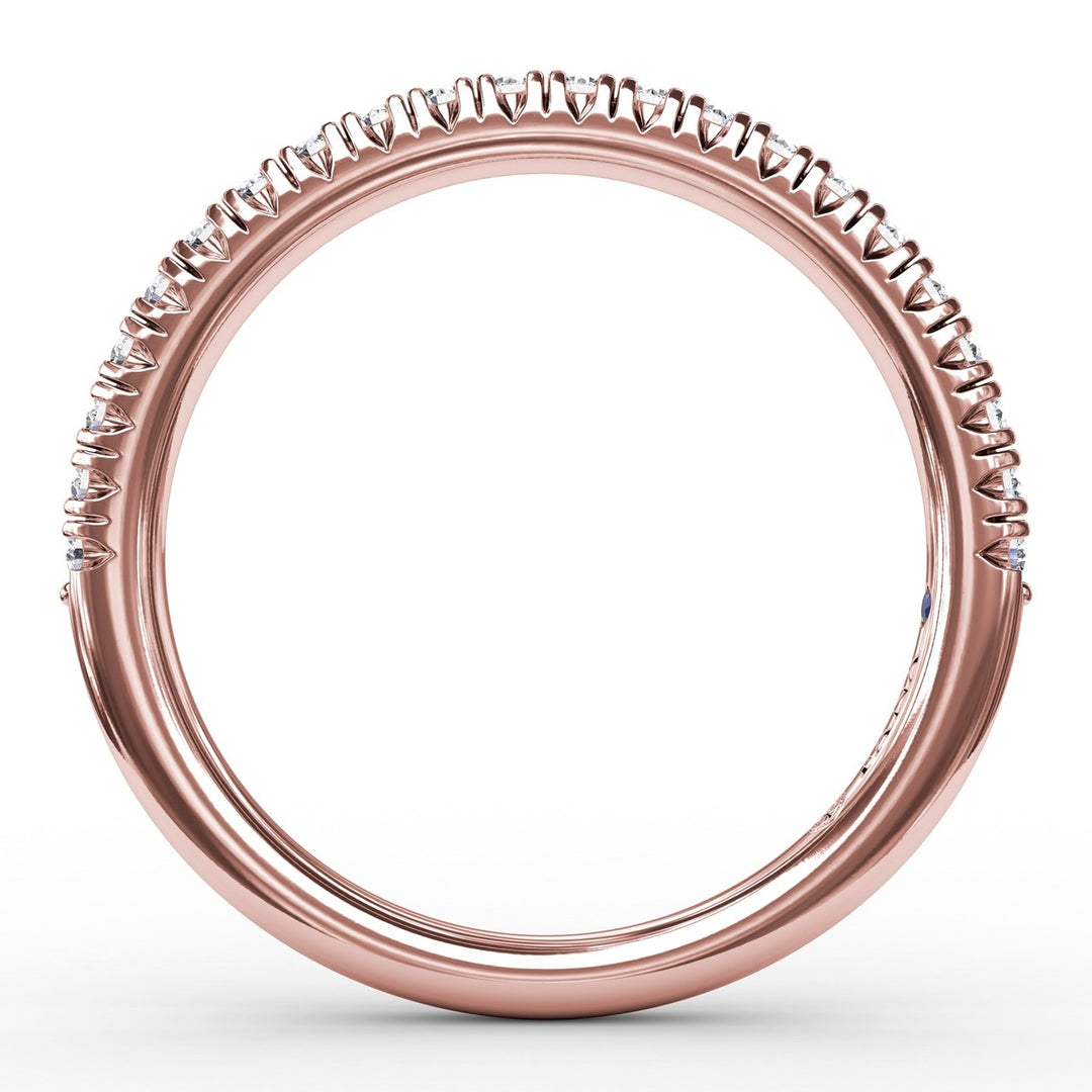 Delicate Modern Pave Anniversary Band