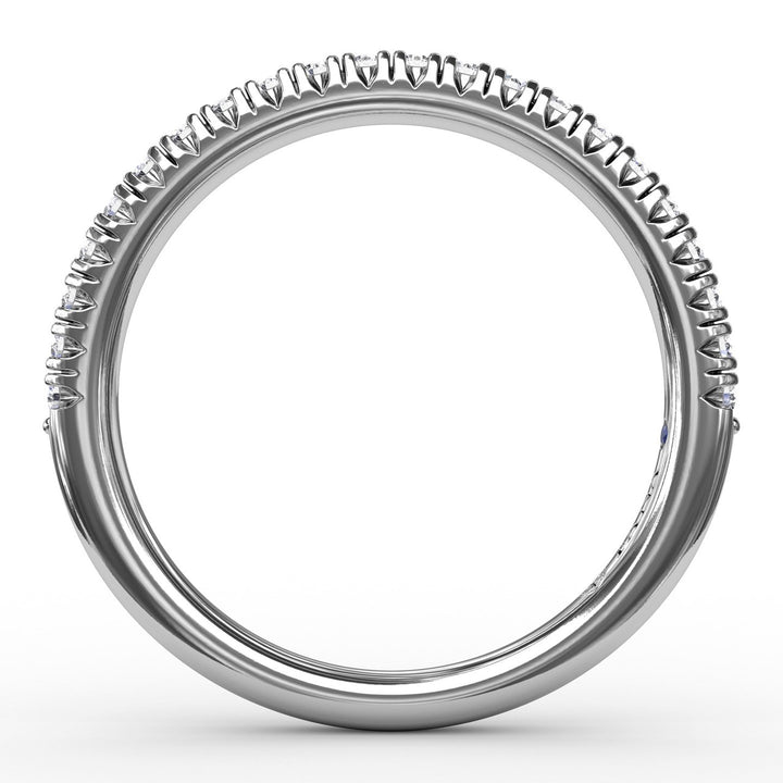 Delicate Modern Pave Anniversary Band