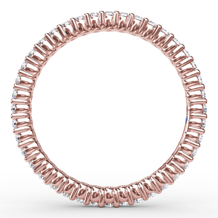 Classic Round Shared Prong Eternity Band