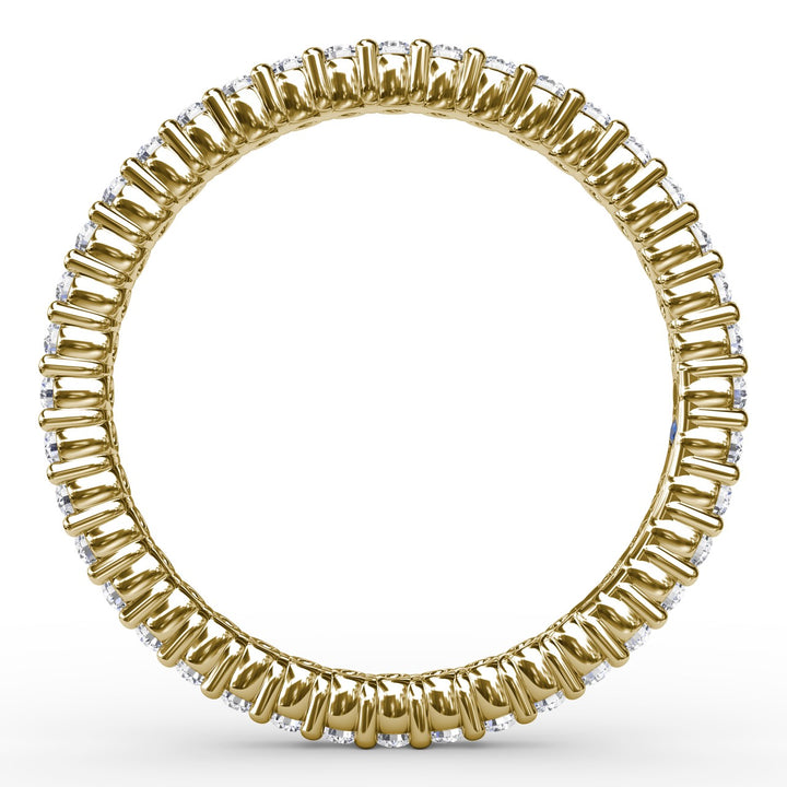 Classic Round Shared Prong Eternity Band