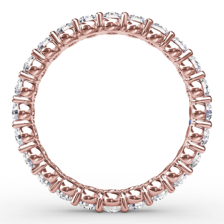 Stunning Shared Prong Eternity Band