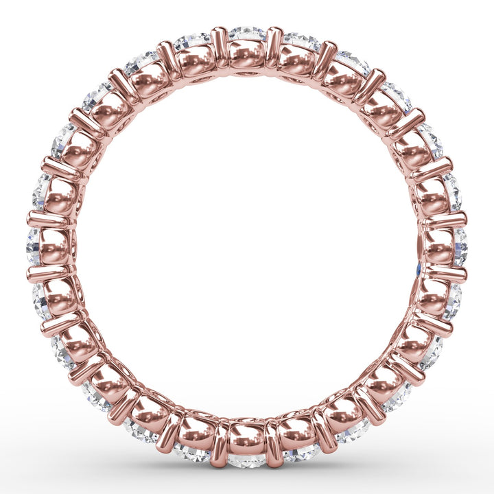 Stunning Shared Prong Eternity Band