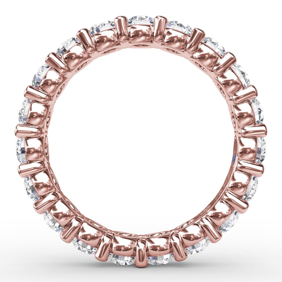 Chunky Shared Prong Eternity Band