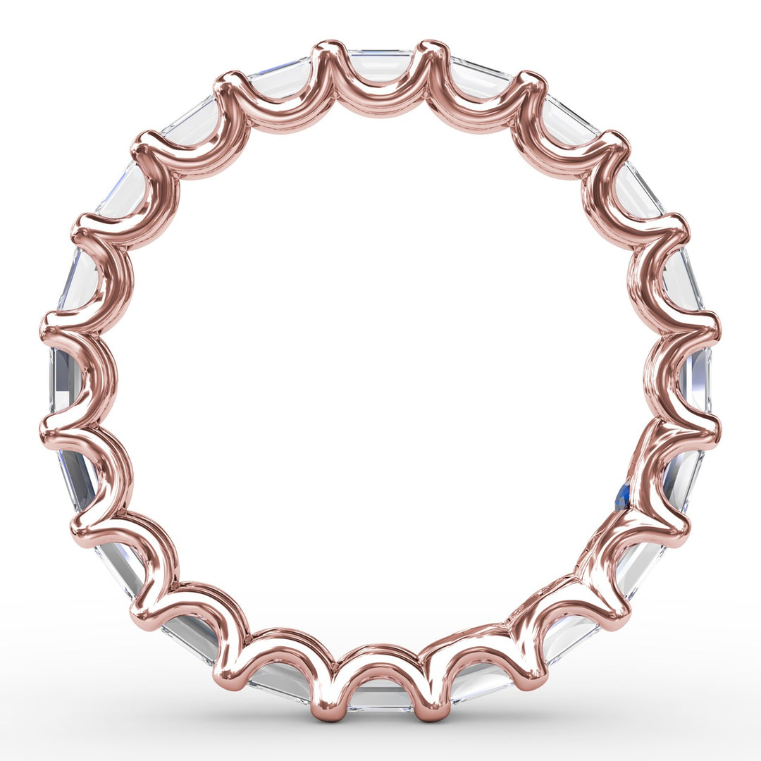Emerald Cut Eternity Band