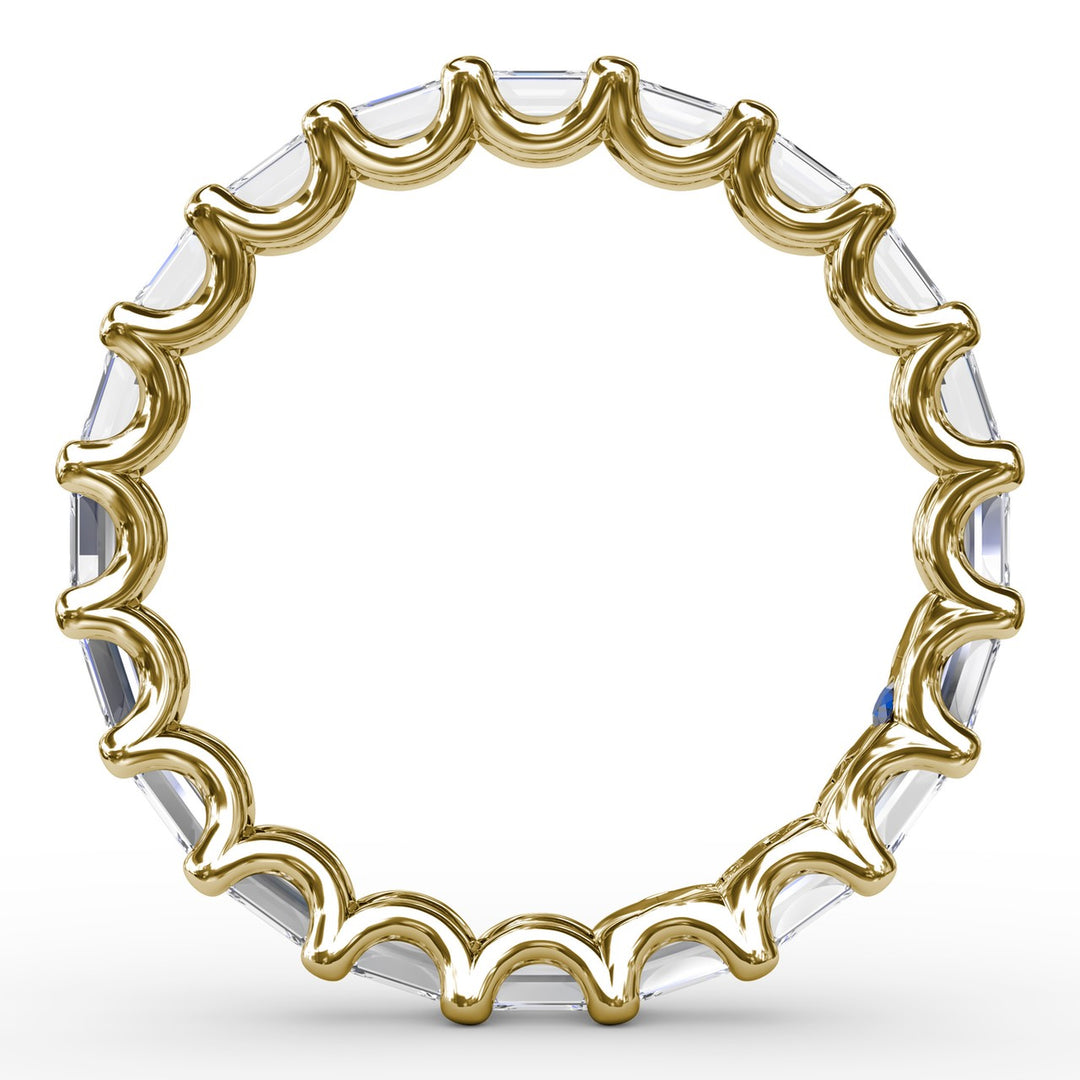 Emerald Cut Eternity Band