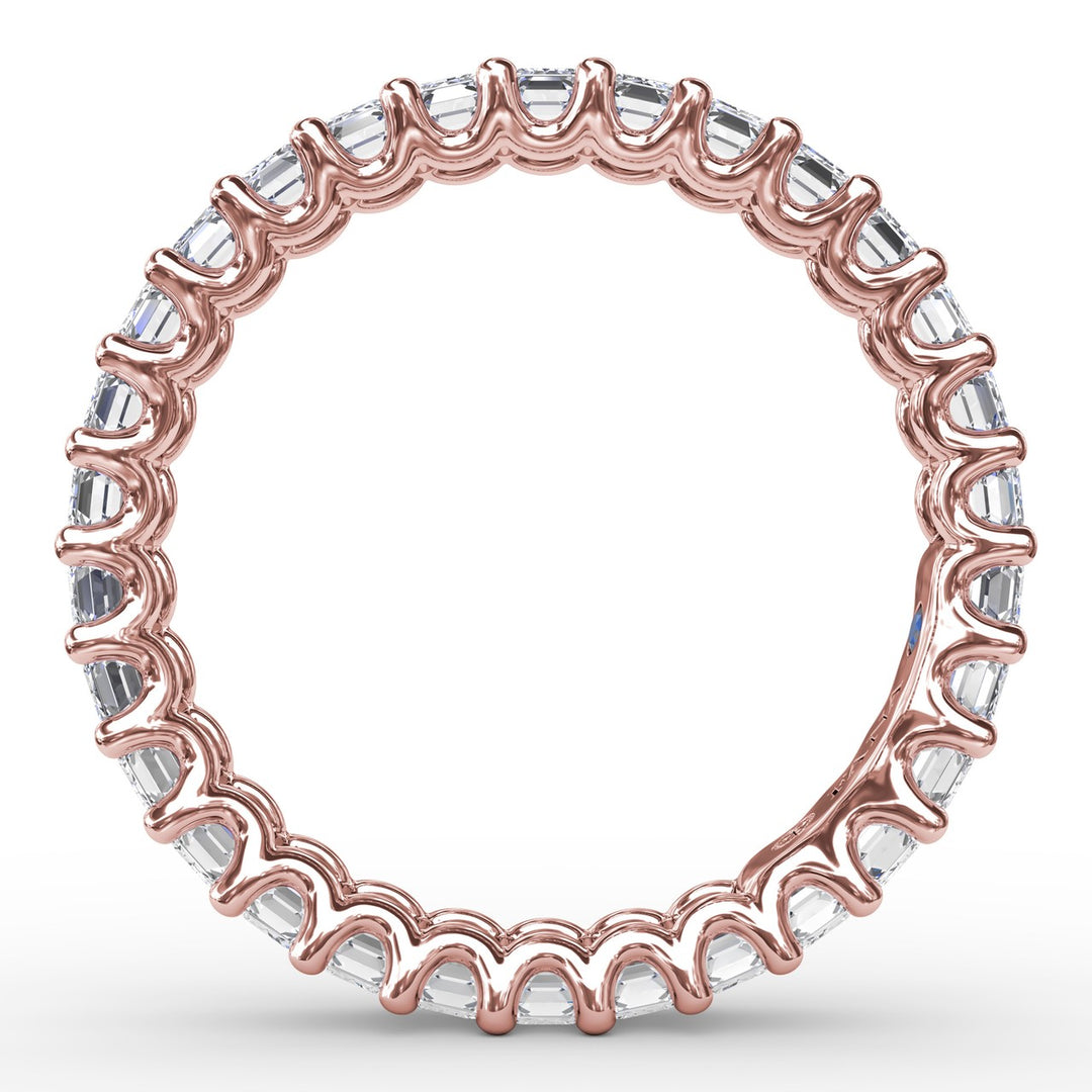 2.39ct Emerald Cut Eternity Band