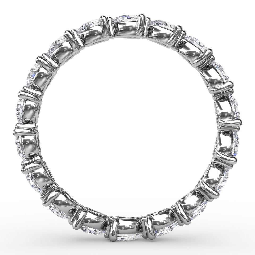 Diamond Pear Eternity Band