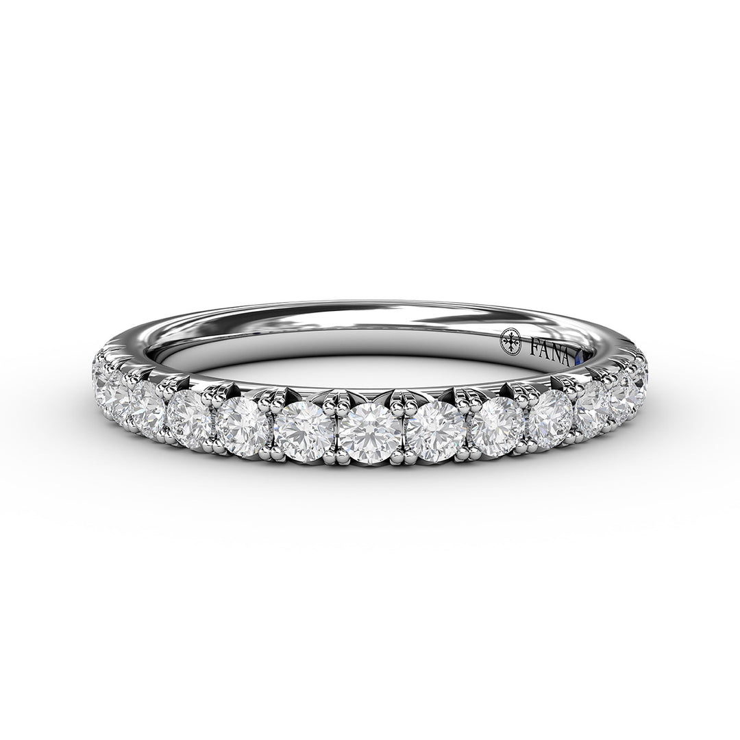 French Pave Set Anniversary Band