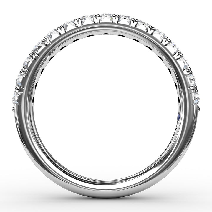 French Pave Set Anniversary Band