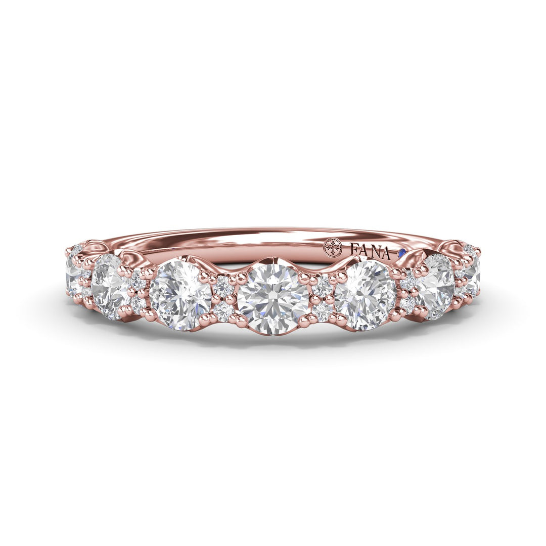 Round Diamond Anniversary Band