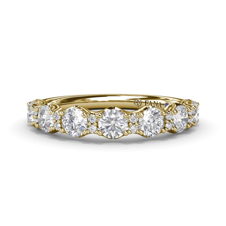 Round Diamond Anniversary Band