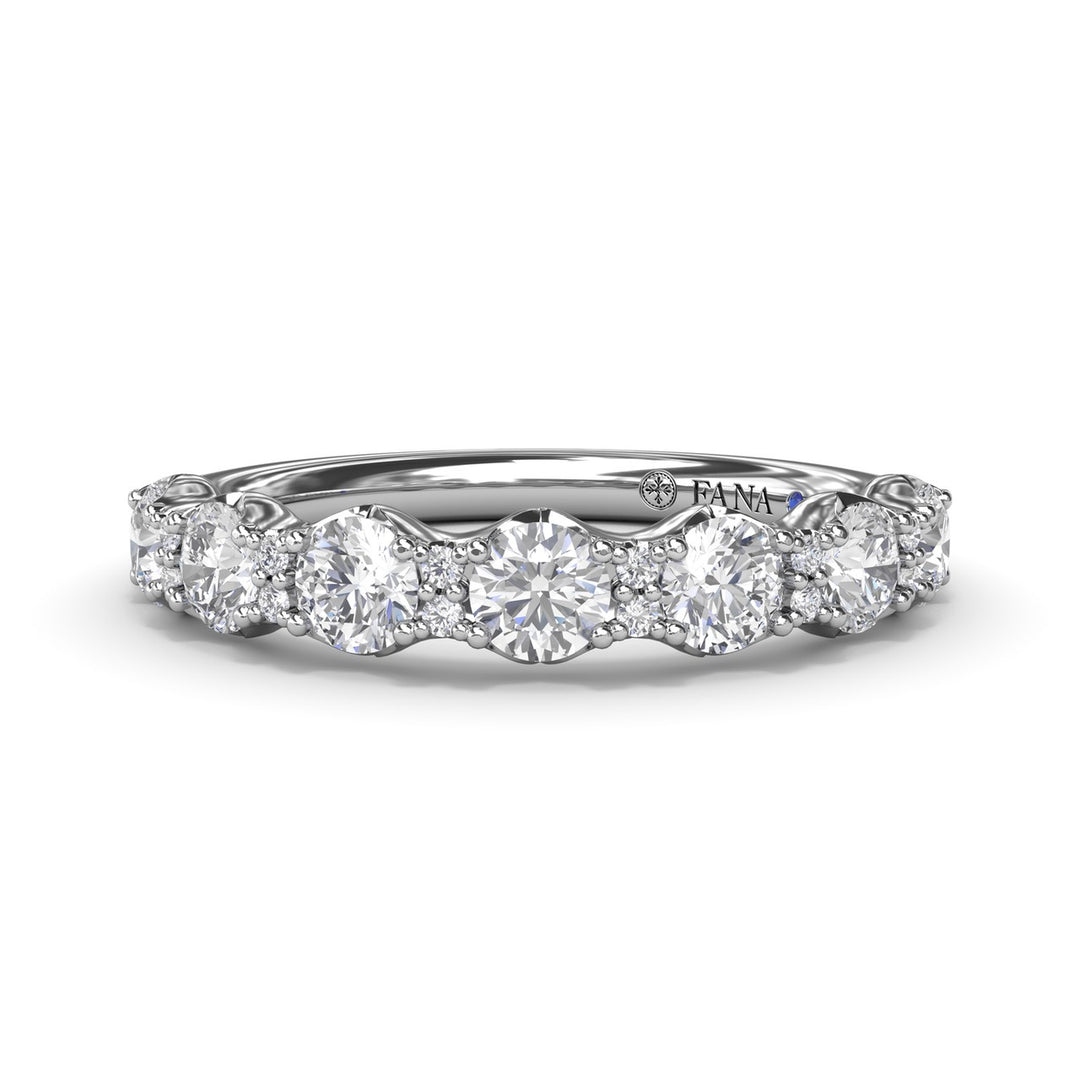 Round Diamond Anniversary Band