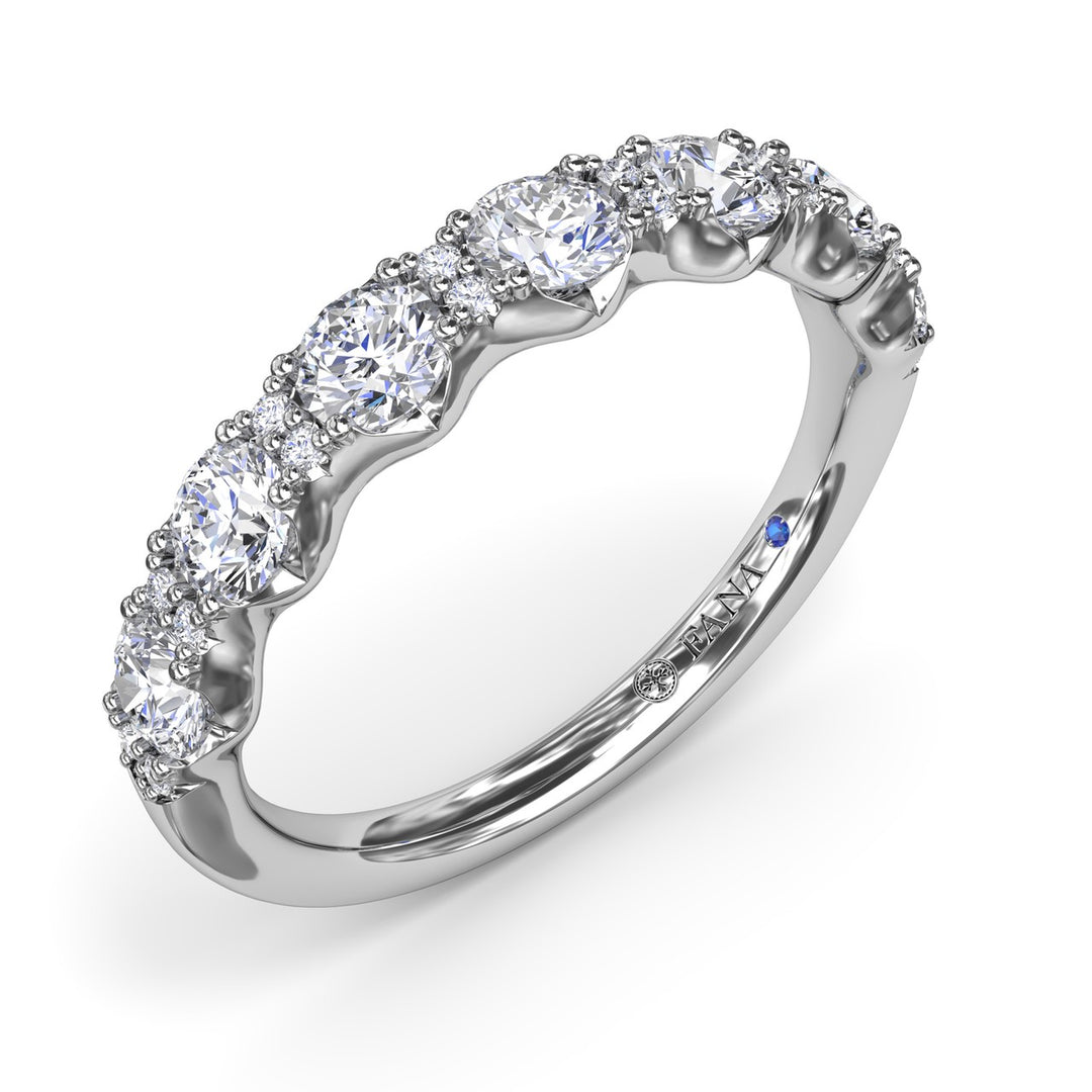 Round Diamond Anniversary Band