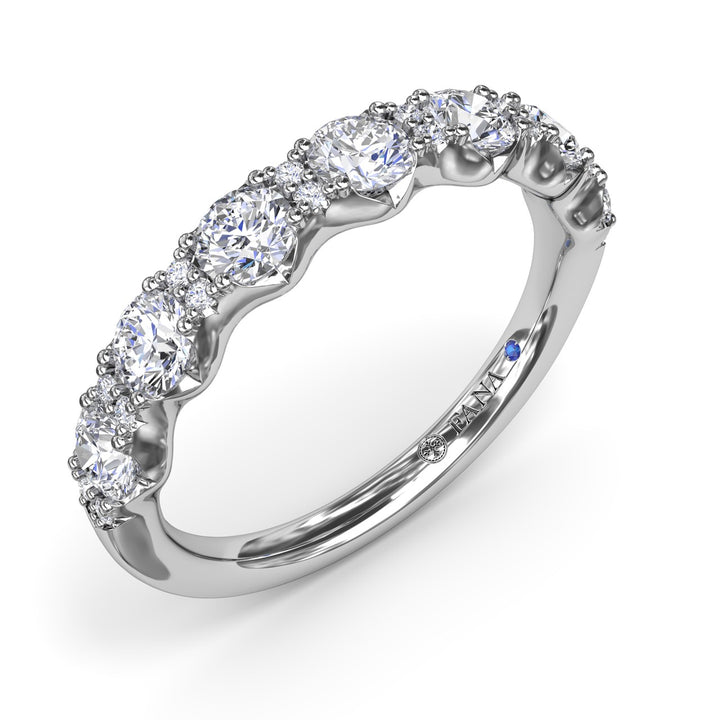 Round Diamond Anniversary Band