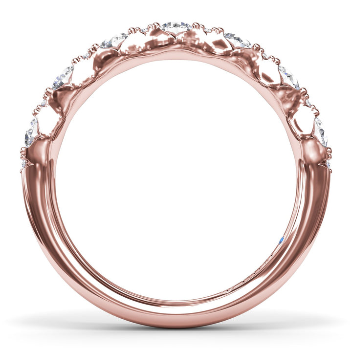 Round Diamond Anniversary Band