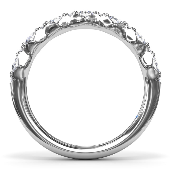 Round Diamond Anniversary Band