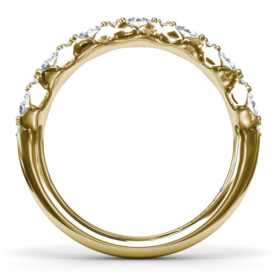 Round Diamond Anniversary Band