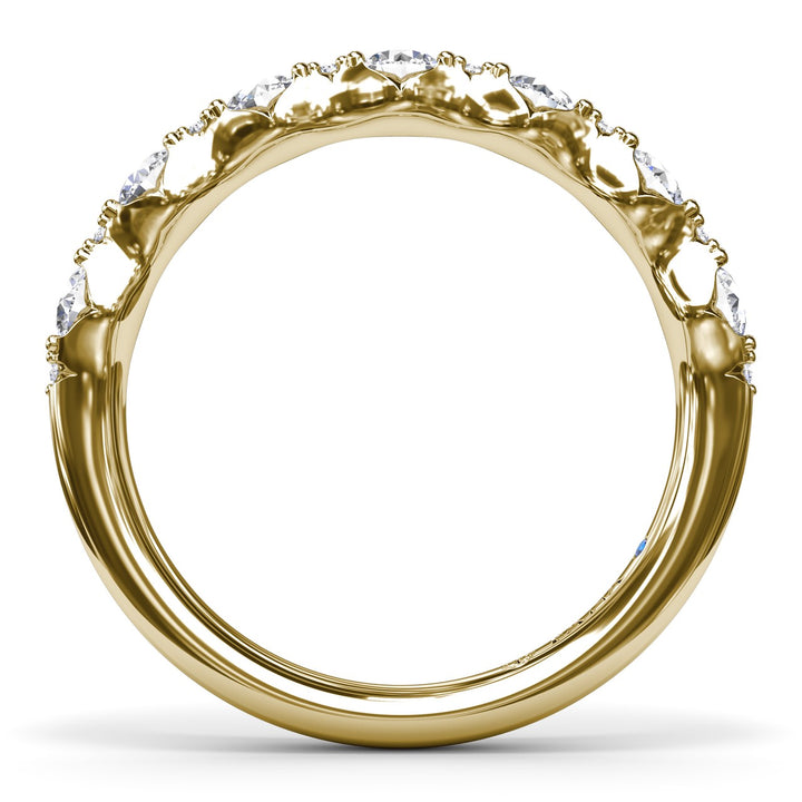 Round Diamond Anniversary Band