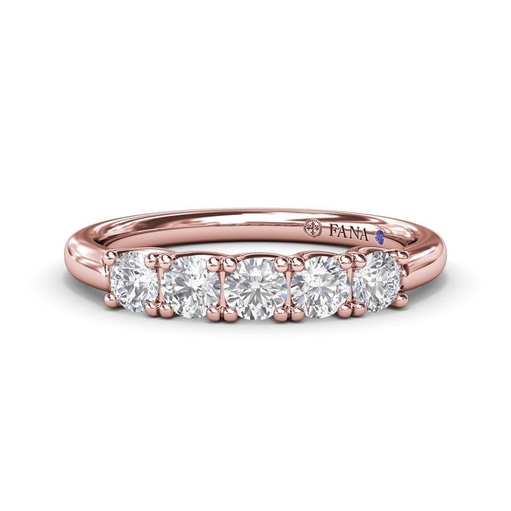 Round Diamond Anniversary Band
