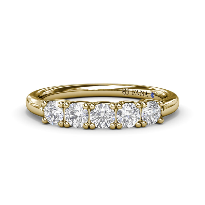 Round Diamond Anniversary Band