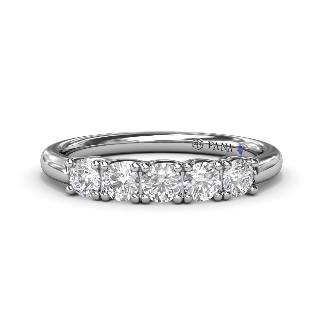 Round Diamond Anniversary Band