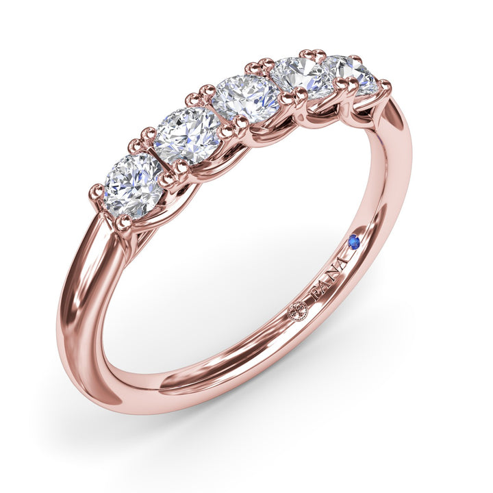 Round Diamond Anniversary Band