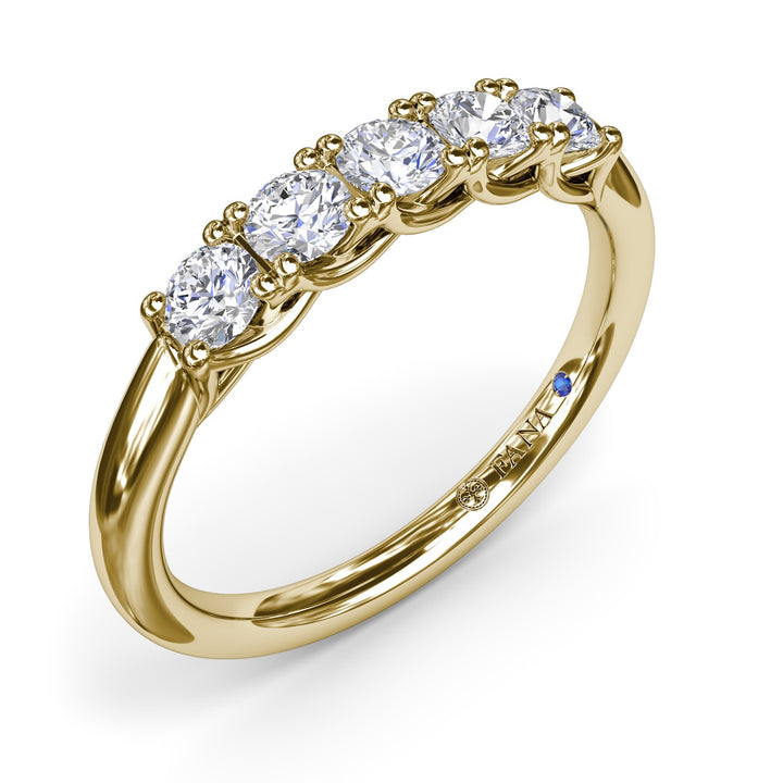 Round Diamond Anniversary Band