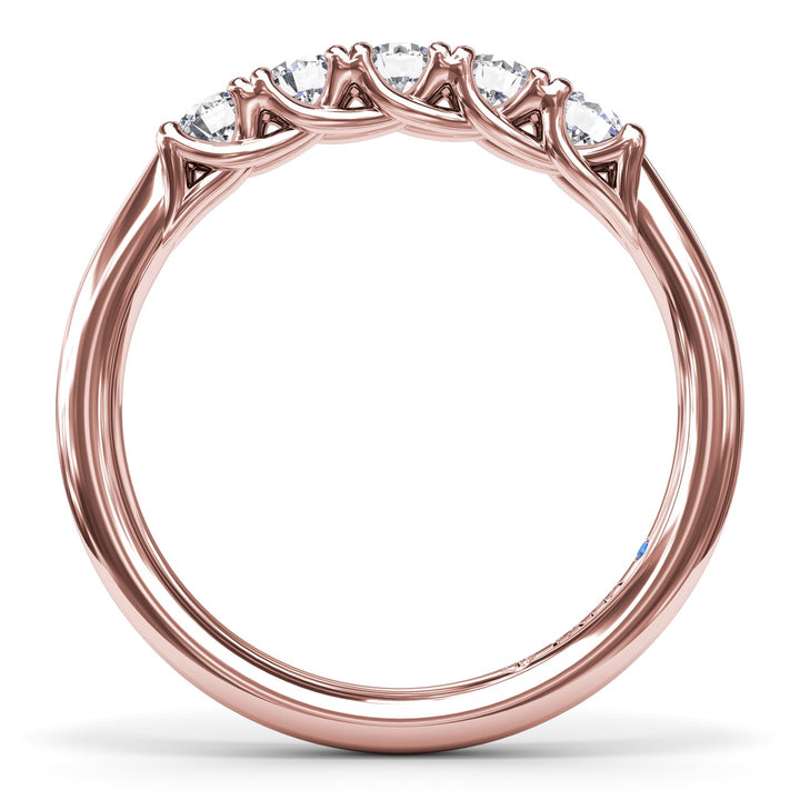 Round Diamond Anniversary Band