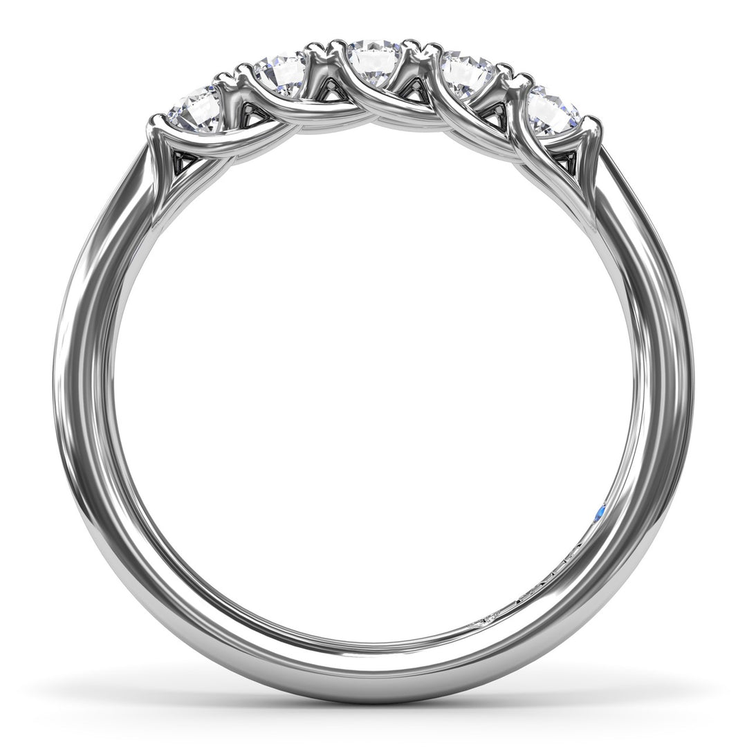 Round Diamond Anniversary Band