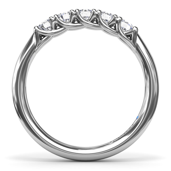 Round Diamond Anniversary Band