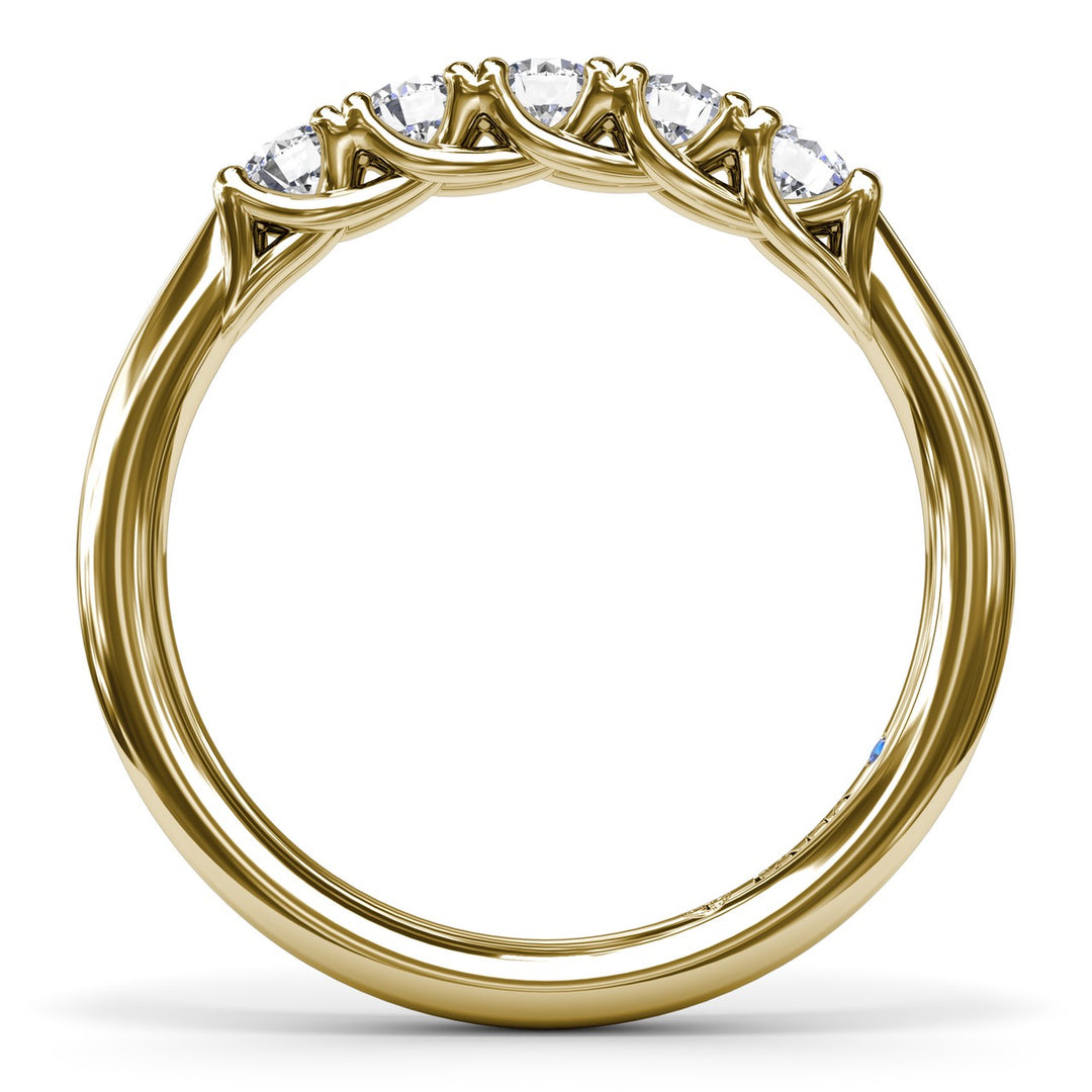 Round Diamond Anniversary Band
