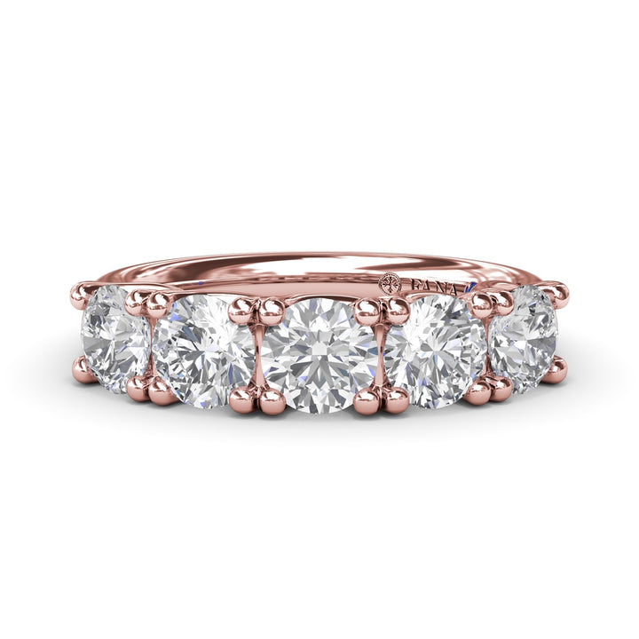 Round Diamond Anniversary Band