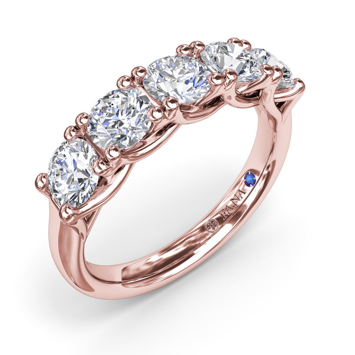 Round Diamond Anniversary Band