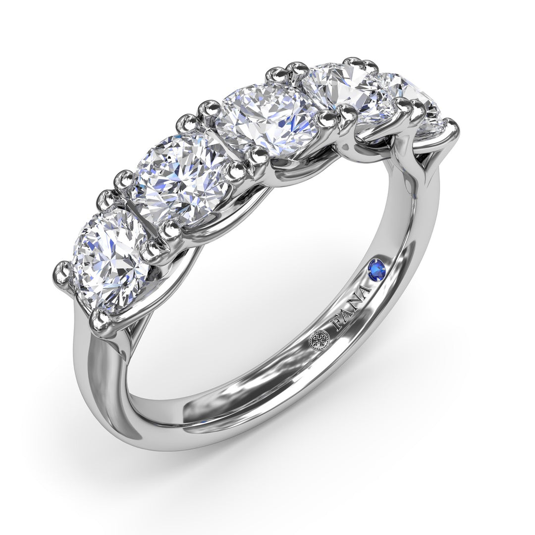 Round Diamond Anniversary Band