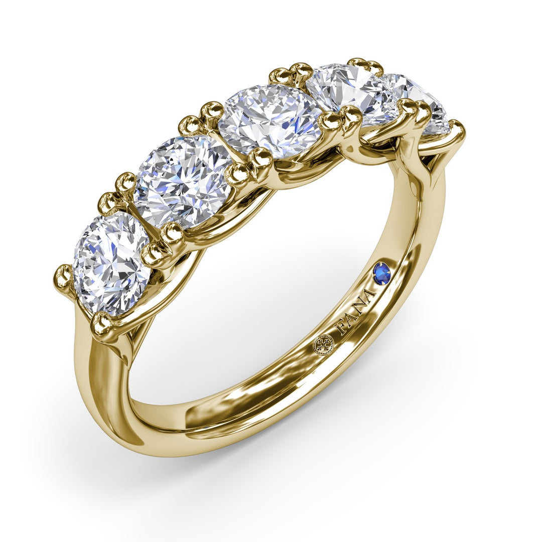 Round Diamond Anniversary Band