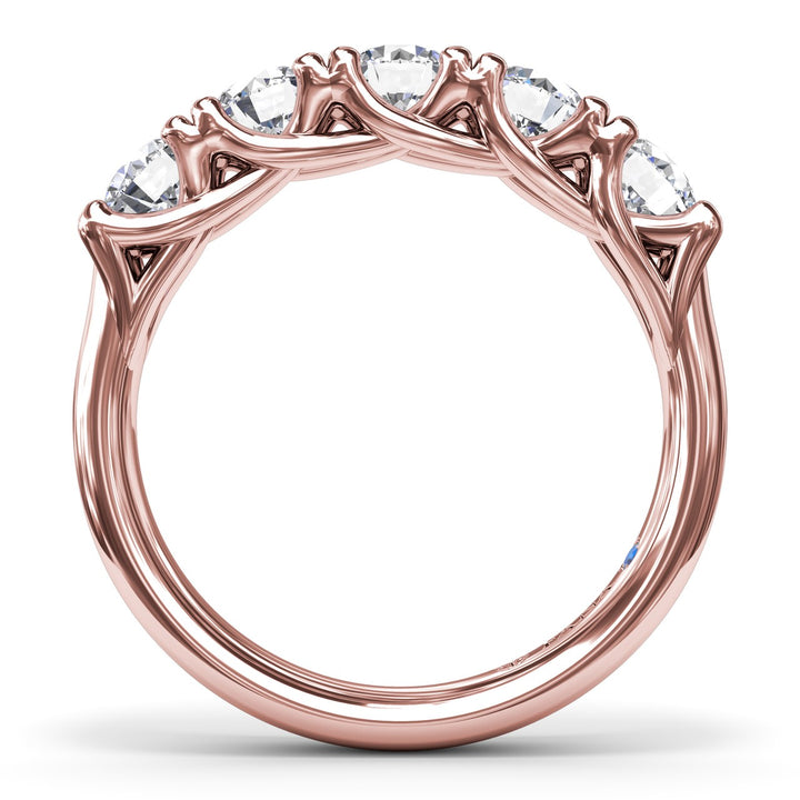 Round Diamond Anniversary Band