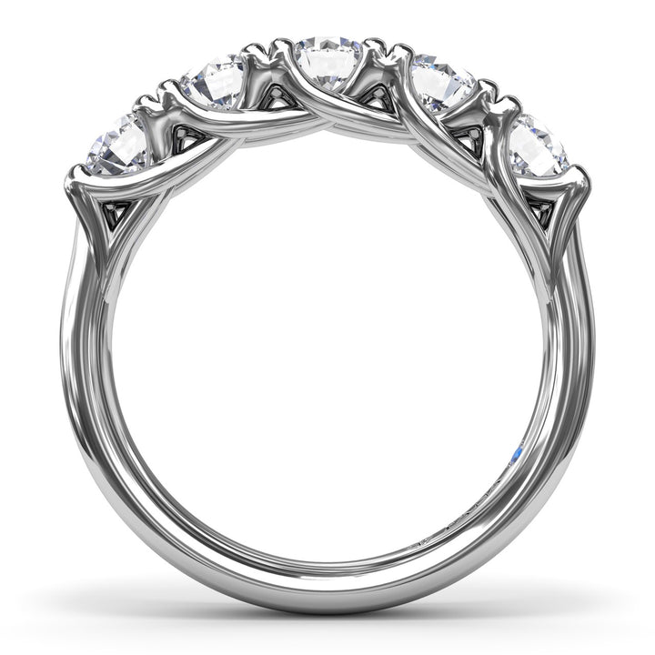 Round Diamond Anniversary Band