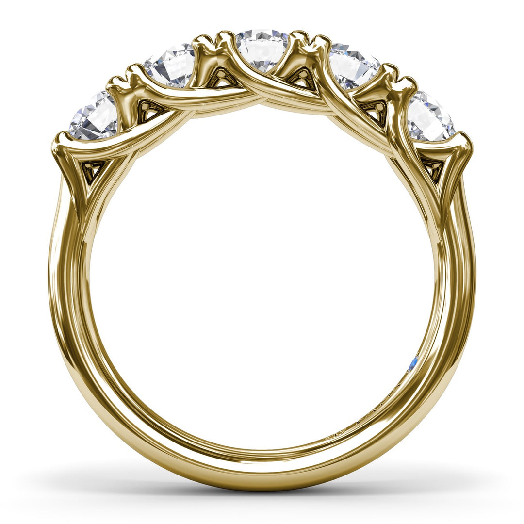 Round Diamond Anniversary Band